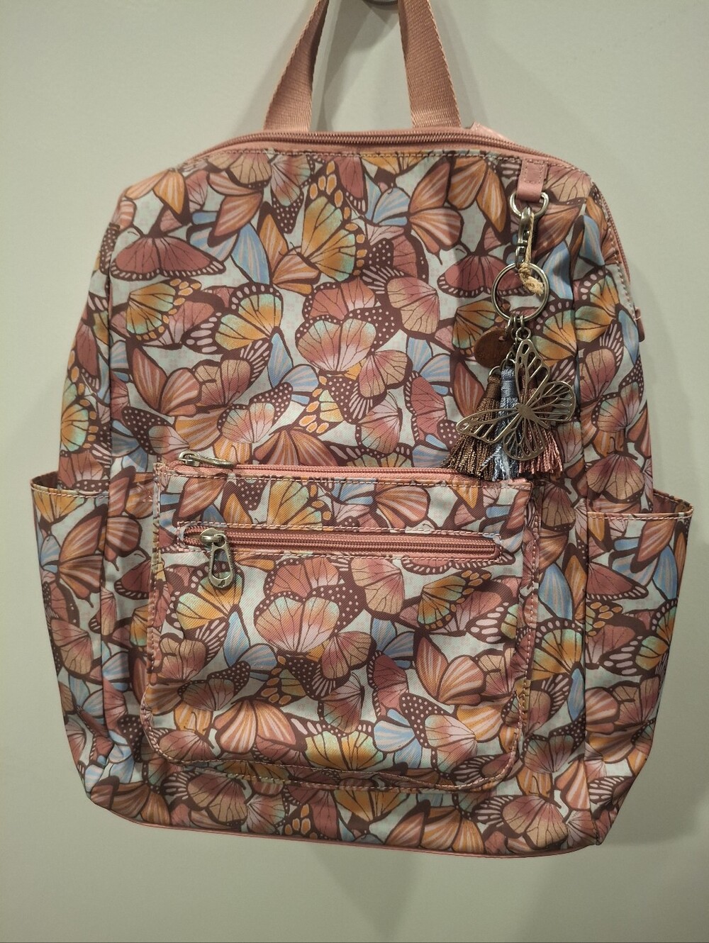 Sakroots Butterfly Print Backpack in Pink Multi